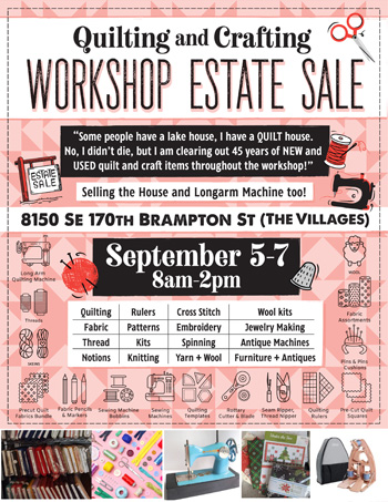 quilter estate sale